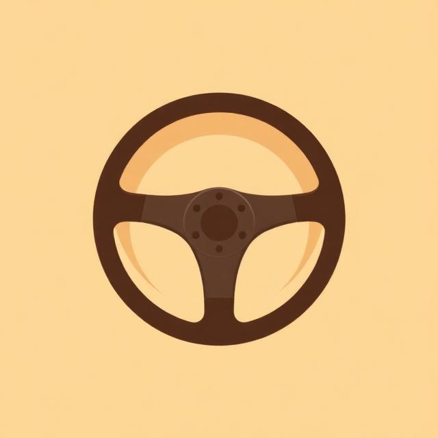 Illustration of a steering wheel